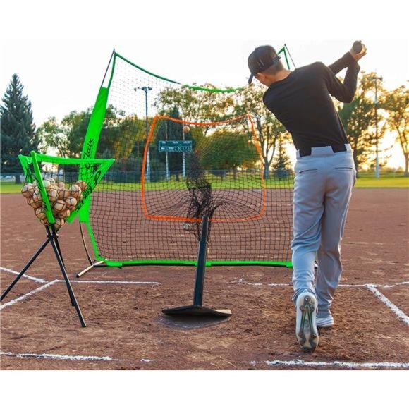 Baseball Net - Softball Net - 7 ft X 7 ft Practice Hitting & Pitching - Picture 4 of 7